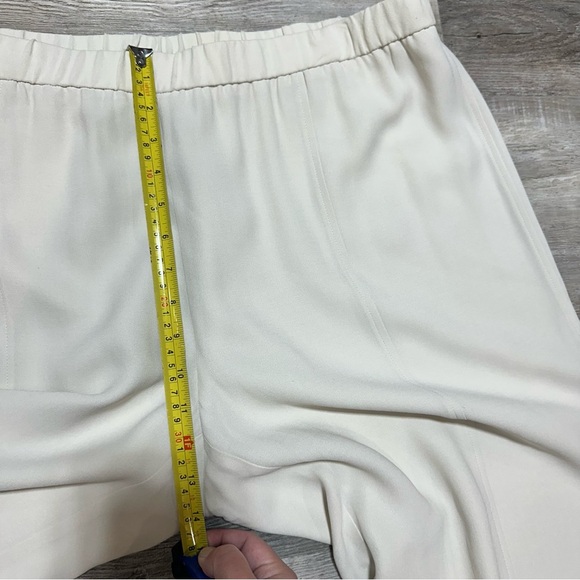 Eileen Fisher | Silk Bone System Georgette Cropped Pant XLarge - Picture 7 of 8